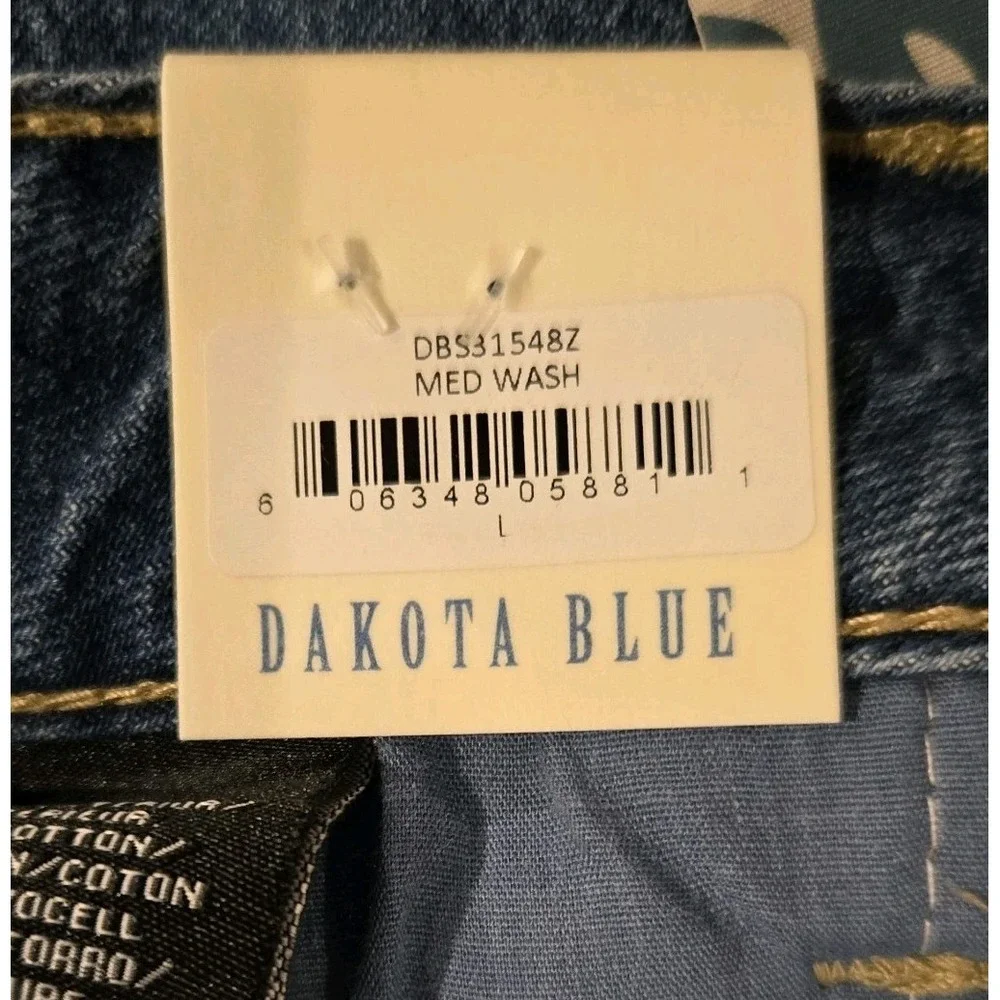 NWT Dakota Blue Juniors Bubble Gathered Hem Blue Jean Mini Skirt Size‎ Large